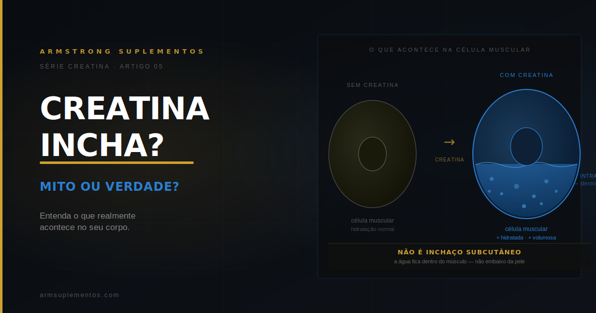 Creatina causa retenção de líquido? Mito ou verdade