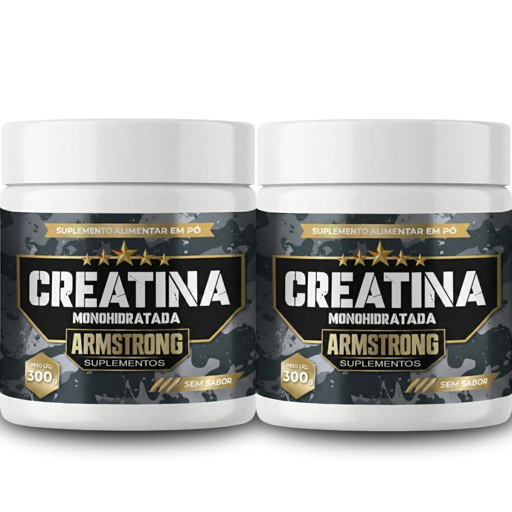 Creatina Monohidratada Armstrong Suplementos – 100% Pura (300g)