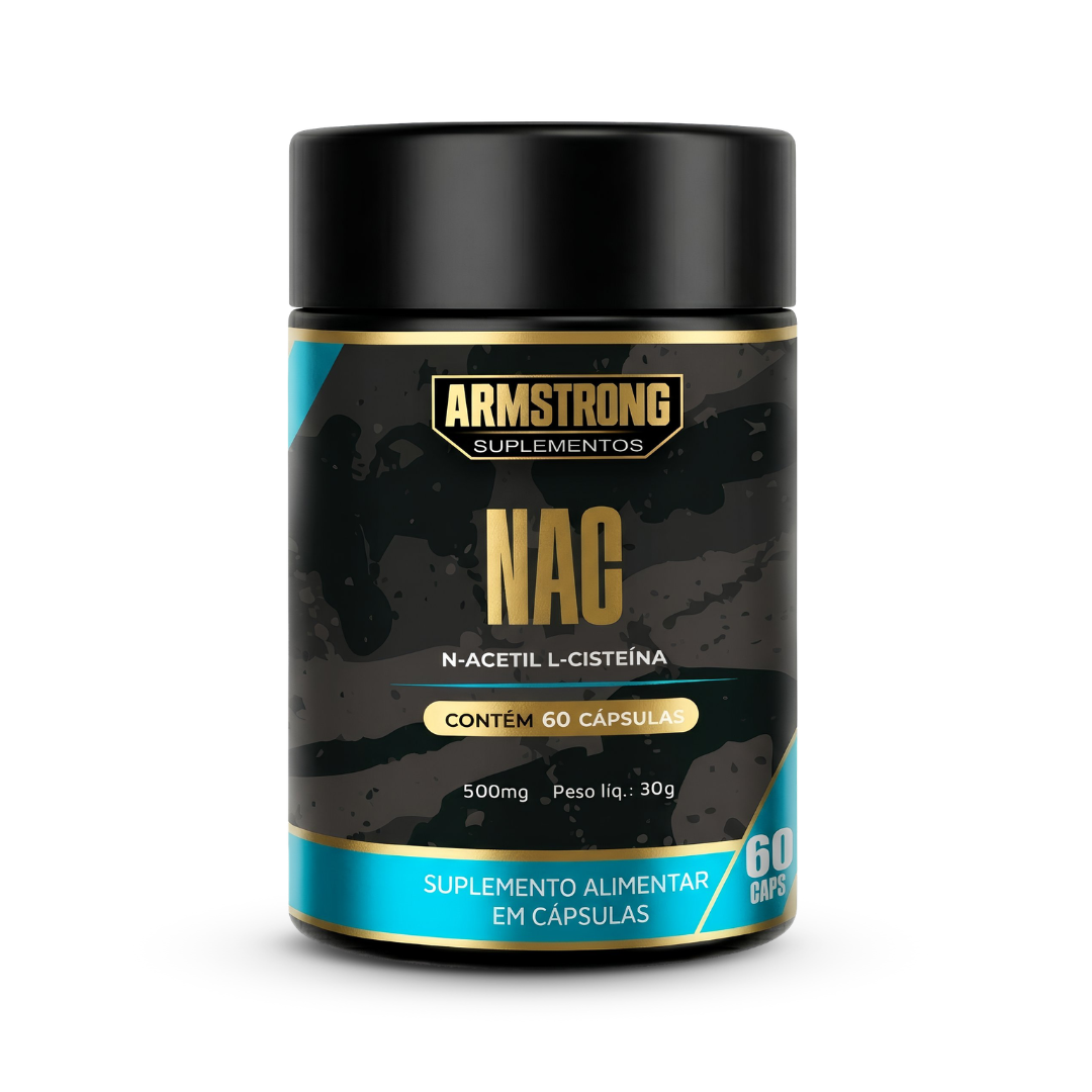 NAC N-Acetil L-Cisteína 400mg Armstrong Suplementos – 60 Cápsulas
