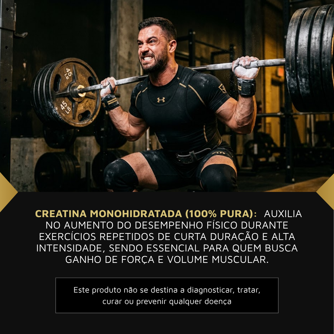 Creatina Monohidratada Armstrong Suplementos – 100% Pura (500g)