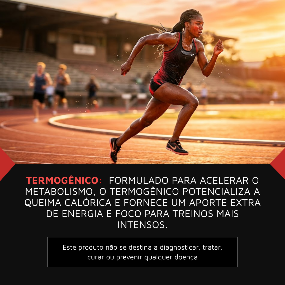 Termogênico Armstrong – Cafeína, L-Carnitina e Taurina (60 Cápsulas)