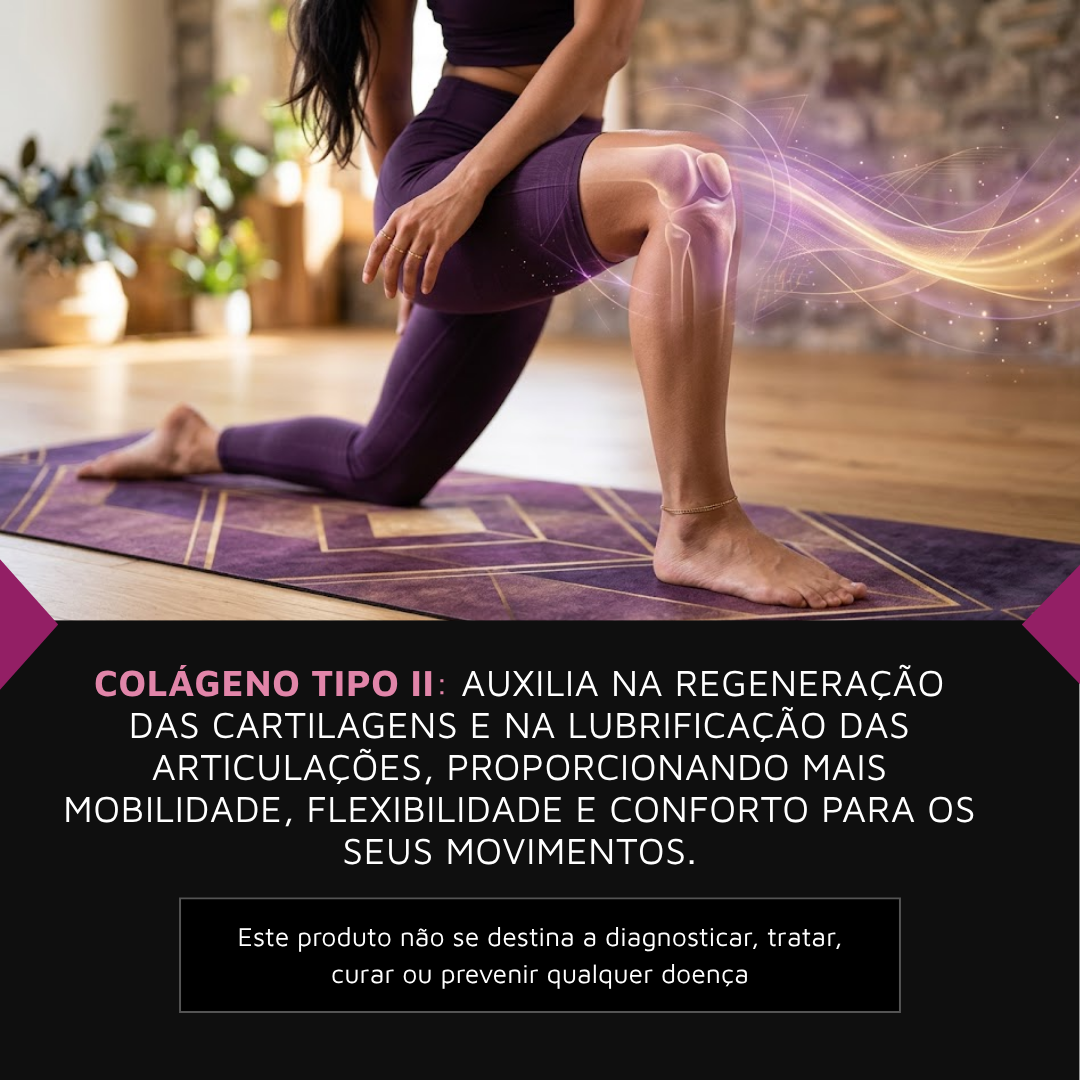 Colágeno Tipo II Armstrong – Com MSM e Ácido Hialurônico (60 Cápsulas)