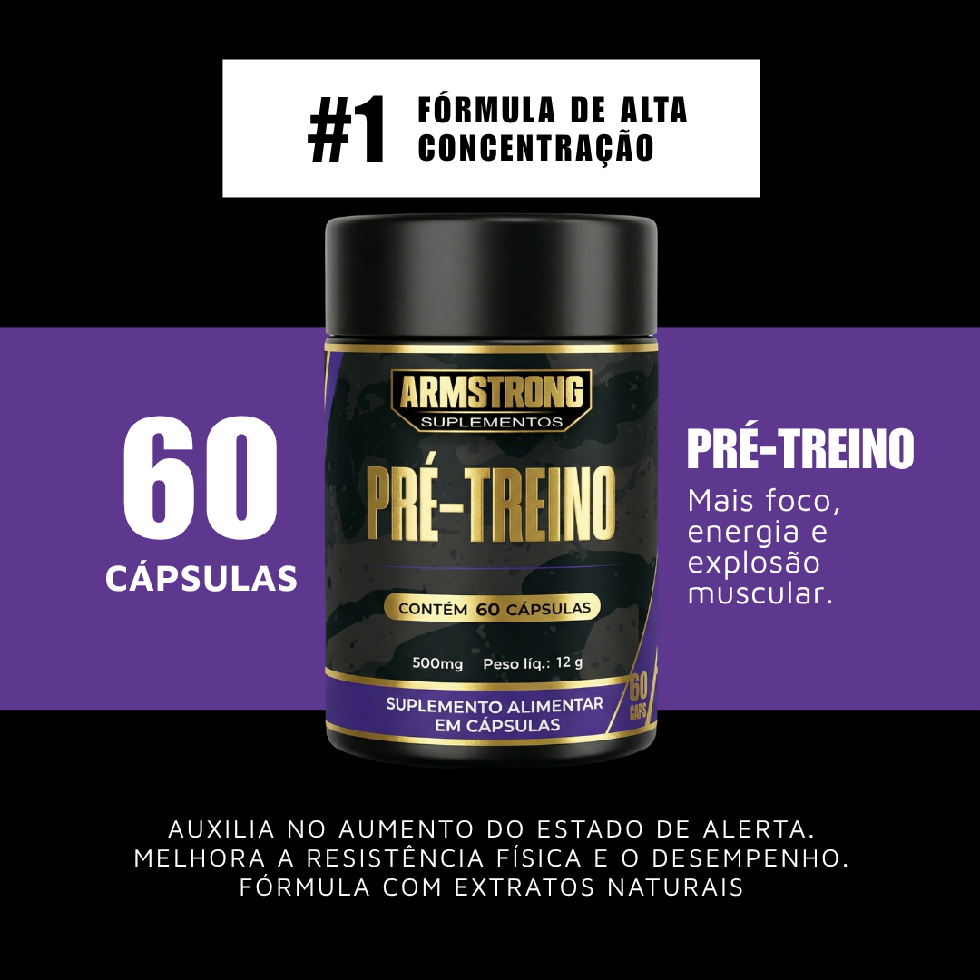Pré-Treino Armstrong – 60 Cápsulas