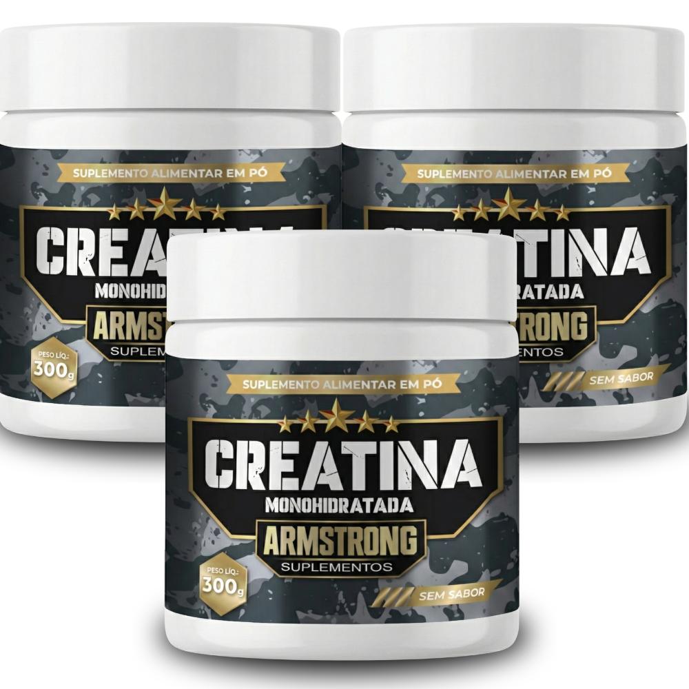 Creatina Monohidratada Armstrong Suplementos – 100% Pura (300g)