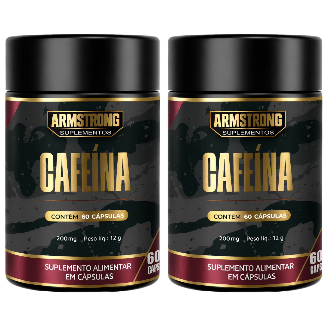Kit 02 Cafeína Armstrong – 200mg (60 Cápsulas)