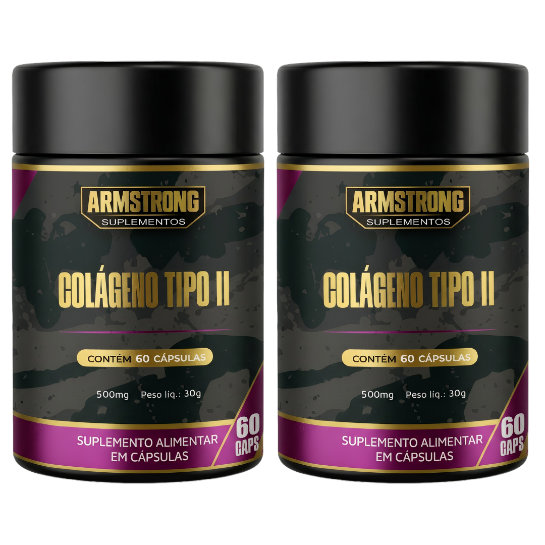 Kit 02 Colágeno Tipo II Armstrong – Com MSM e Ácido Hialurônico