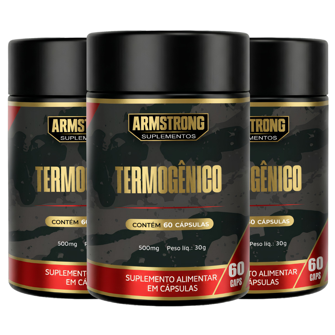 Kit 03 Termogênico Armstrong – Cafeína, L-Carnitina e Taurina