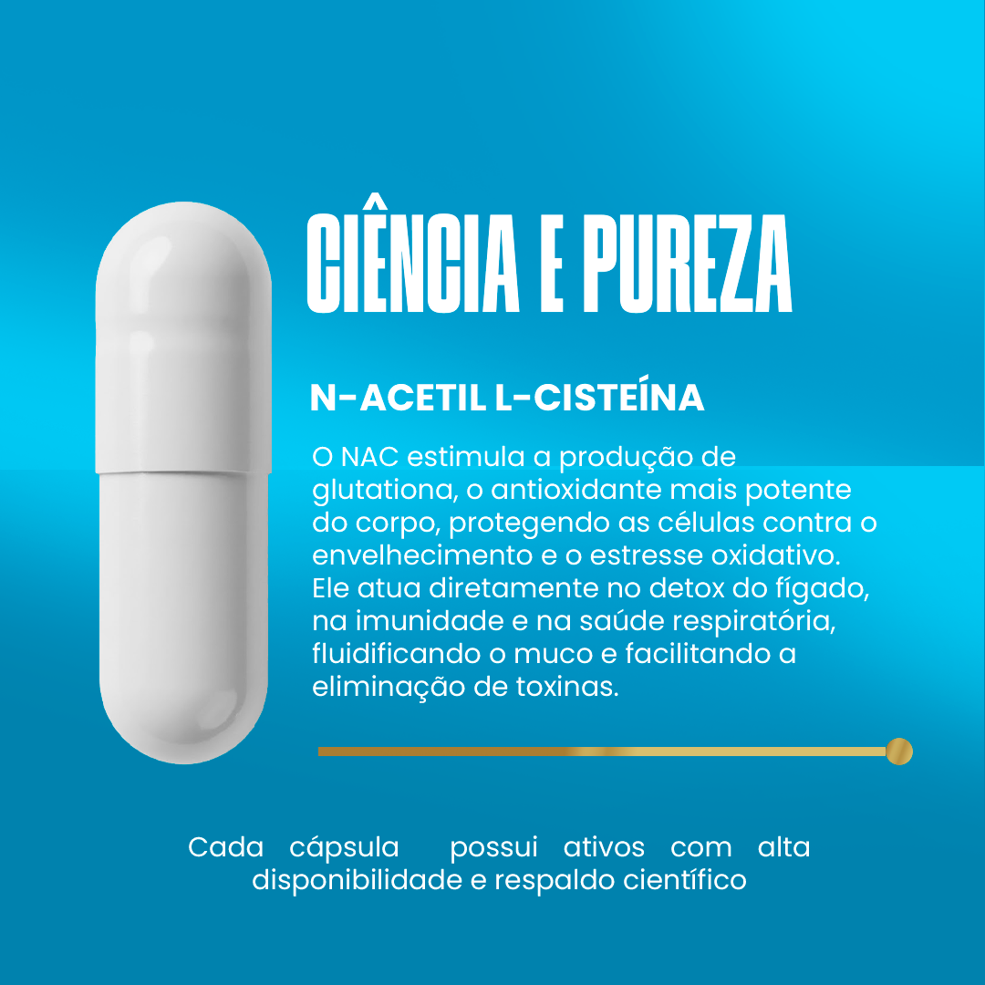 Kit 02 NAC N-Acetil L-Cisteína 400mg Armstrong Suplementos