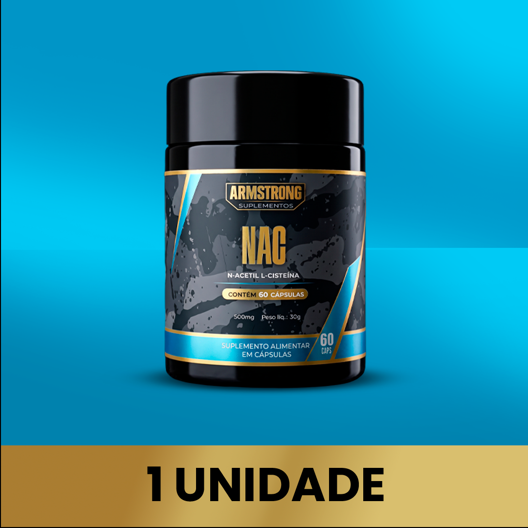 NAC N-Acetil L-Cisteína 400mg Armstrong Suplementos – 60 Cápsulas