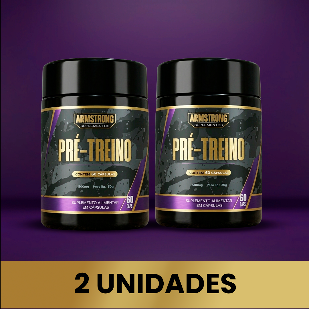Kit 02 Pré-Treino Armstrong – 60 Cápsulas