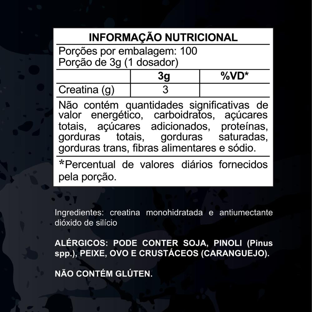 Creatina Monohidratada Armstrong Suplementos – 100% Pura (300g)