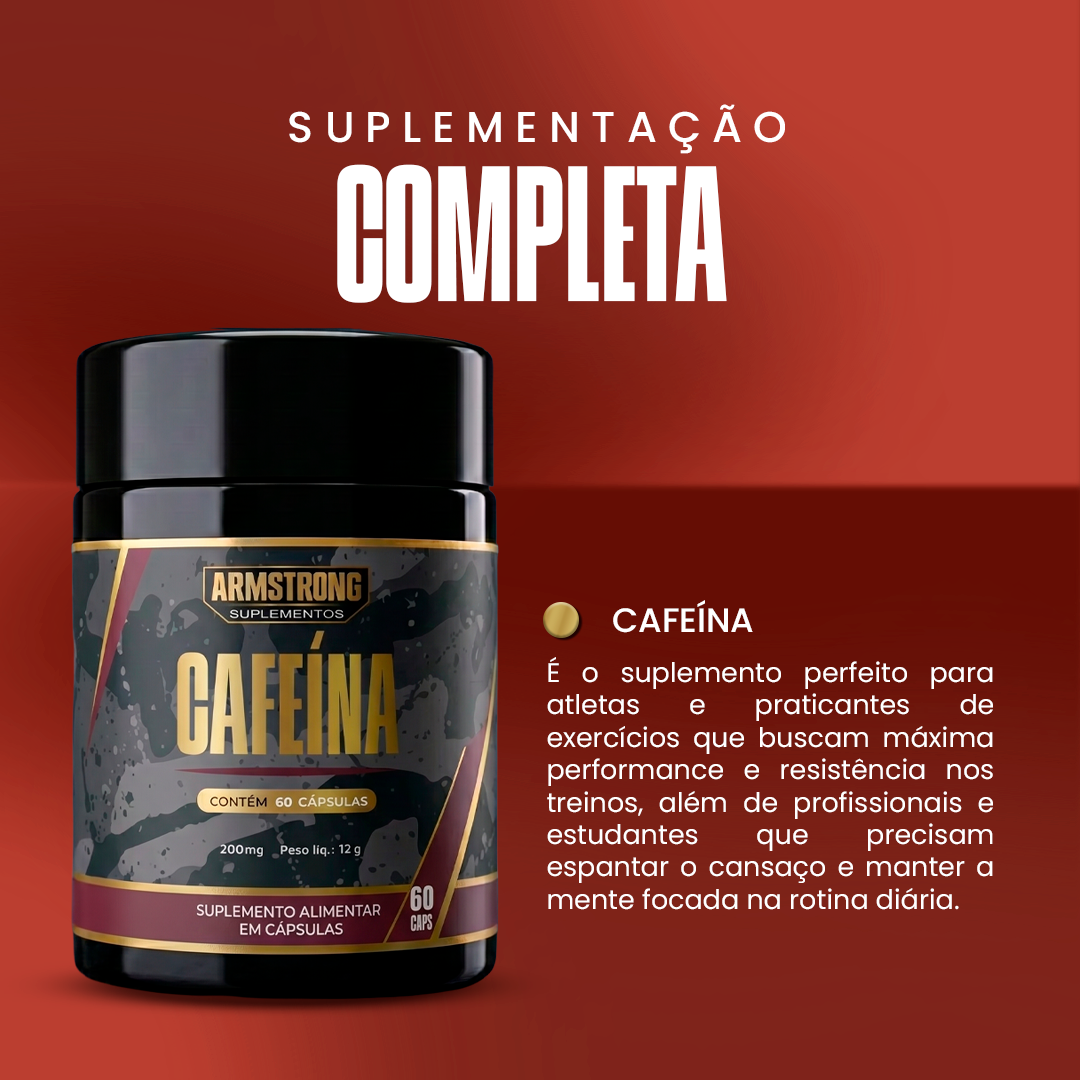 Cafeína Armstrong – 200mg (60 Cápsulas)