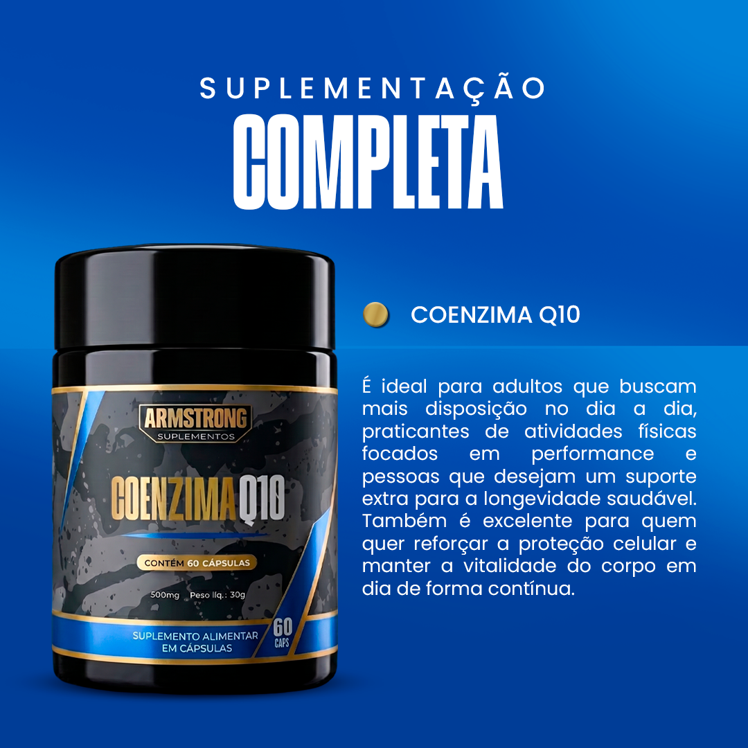 Coenzima Q10 Armstrong – 200mg (60 Cápsulas)
