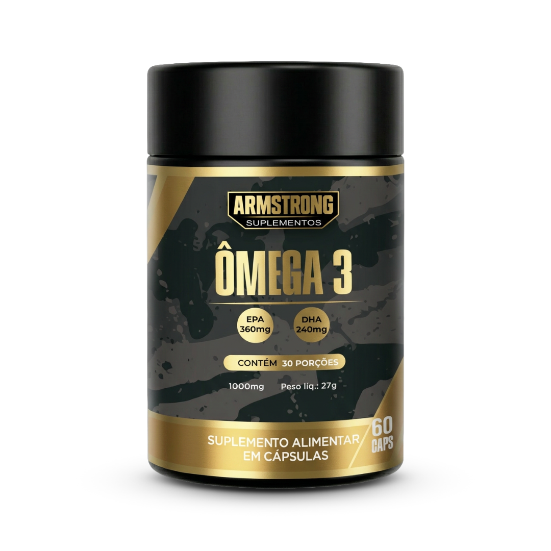 Ômega 3 Alta Concentração 360 EPA 240 DHA - 60 Cápsulas Armstrong
