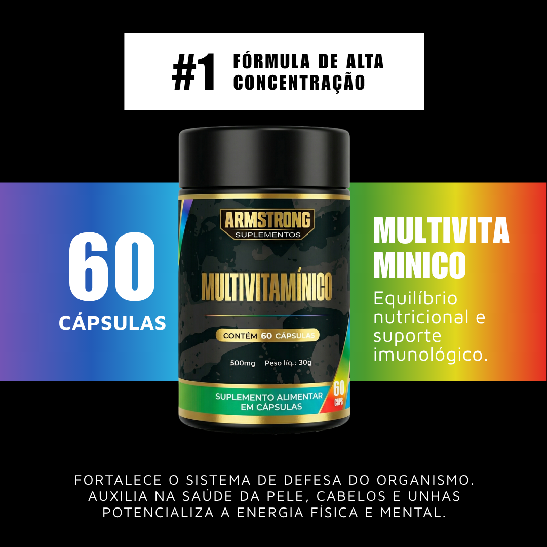 Multivitamínico Completo Armstrong – 60 Cápsulas