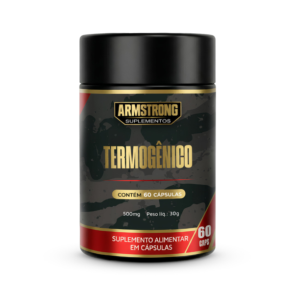 Termogênico Armstrong – Cafeína, L-Carnitina e Taurina (60 Cápsulas)