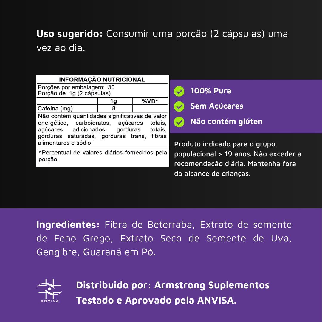 Pré-Treino Armstrong – 60 Cápsulas