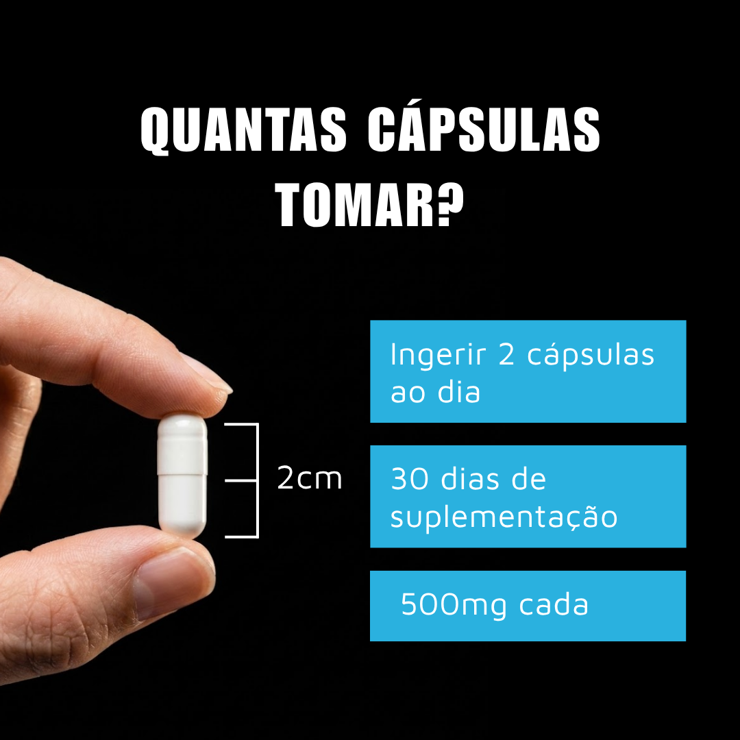 NAC N-Acetil L-Cisteína 400mg Armstrong Suplementos – 60 Cápsulas