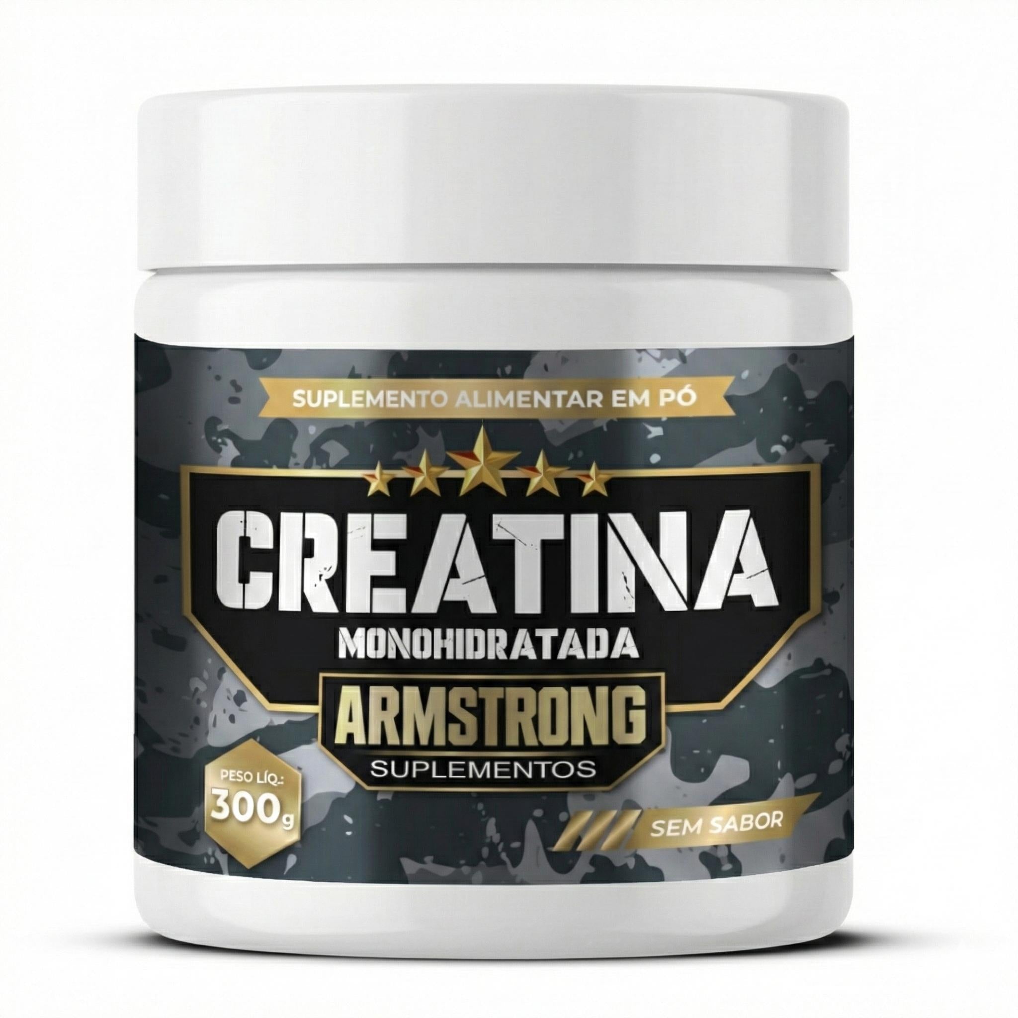 Creatina Monohidratada Armstrong Suplementos – 100% Pura (300g)