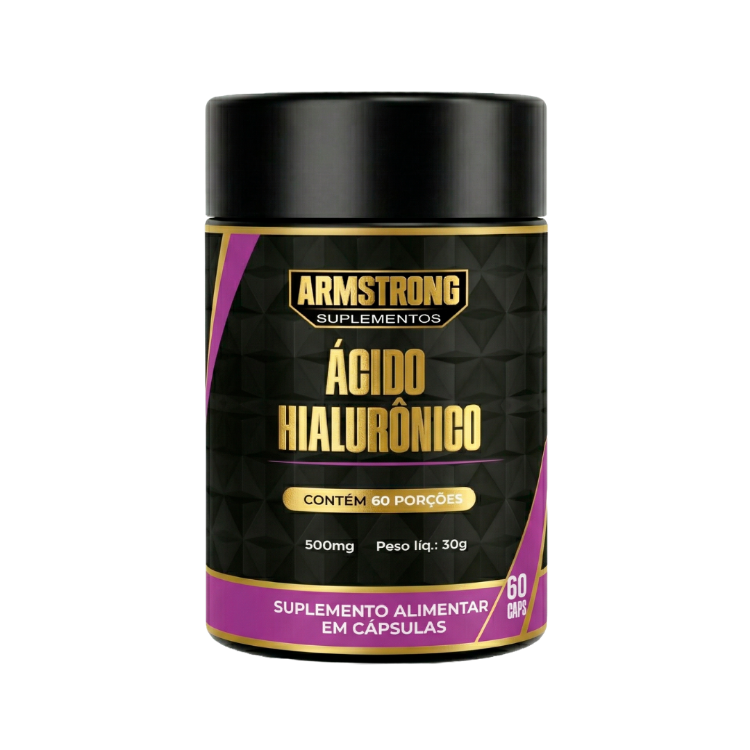 Ácido Hialurônico em Cápsulas 150mg Puro - 60 Cápsulas Armstrong Suplementos