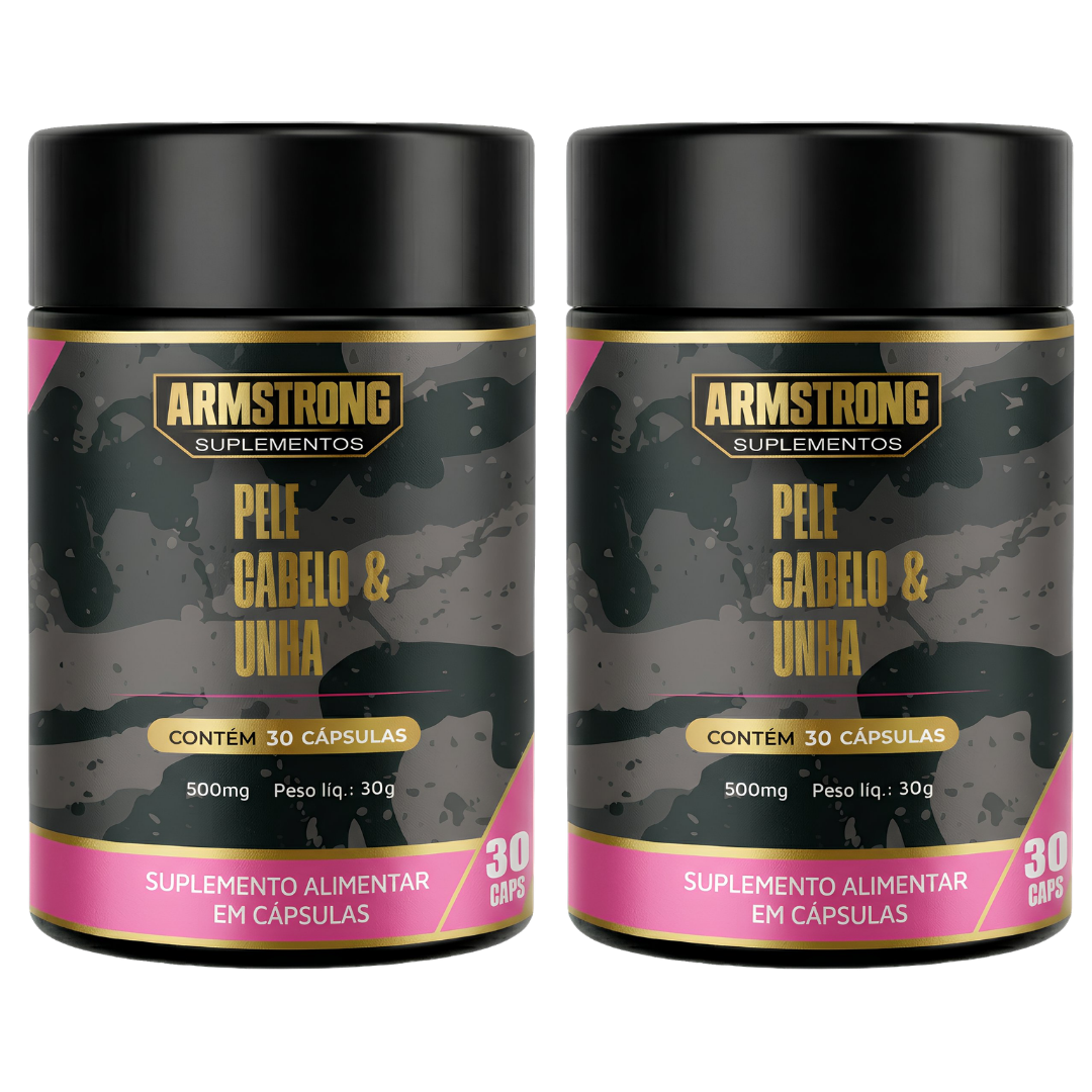 Kit 02 Pele, Cabelo & Unha Armstrong – 30 Cápsulas