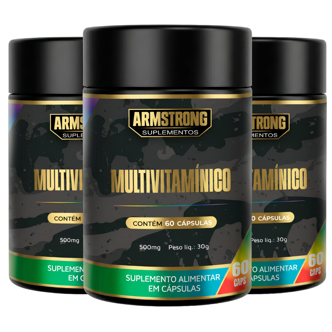 Kit 03 Multivitamínico Completo Armstrong