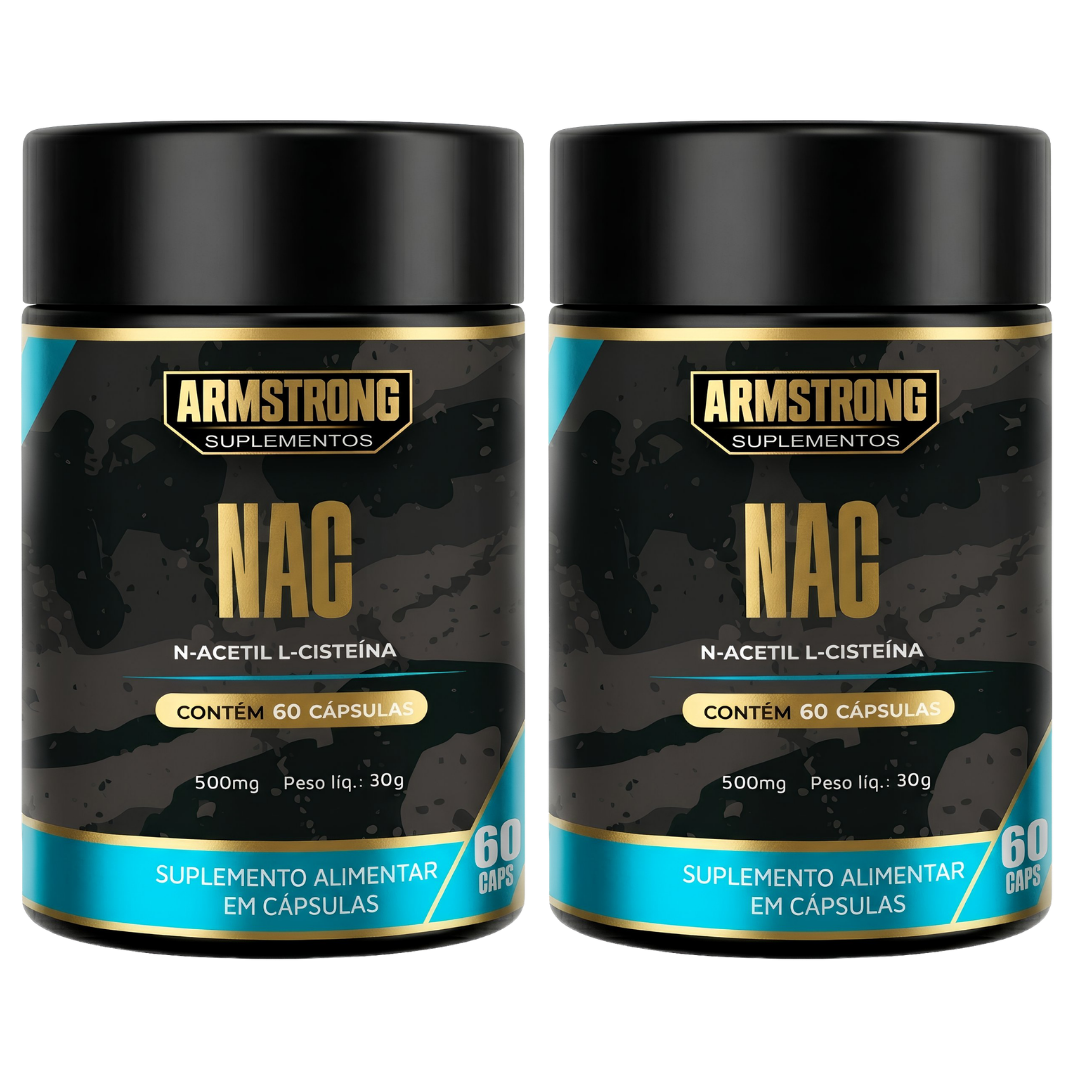 Kit 02 NAC N-Acetil L-Cisteína 400mg Armstrong Suplementos