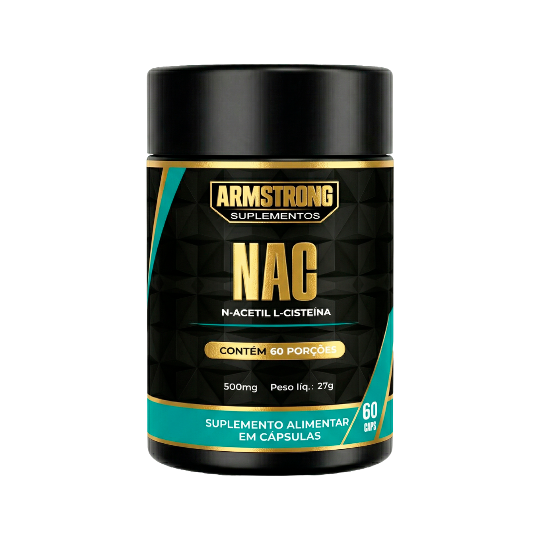 NAC N-Acetil L-Cisteína 400mg Armstrong Suplementos – 60 Cápsulas