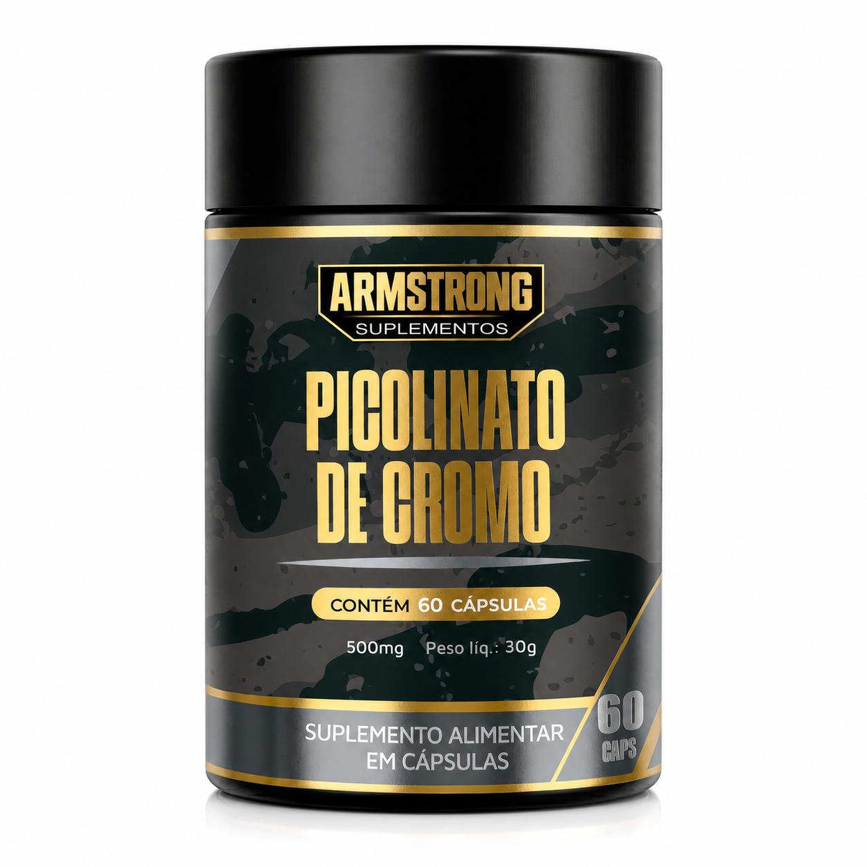 Picolinato de Cromo Armstrong Suplementos – 500mg (60 Cápsulas)