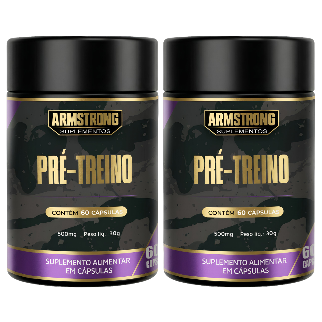 Kit 02 Pré-Treino Armstrong – 60 Cápsulas