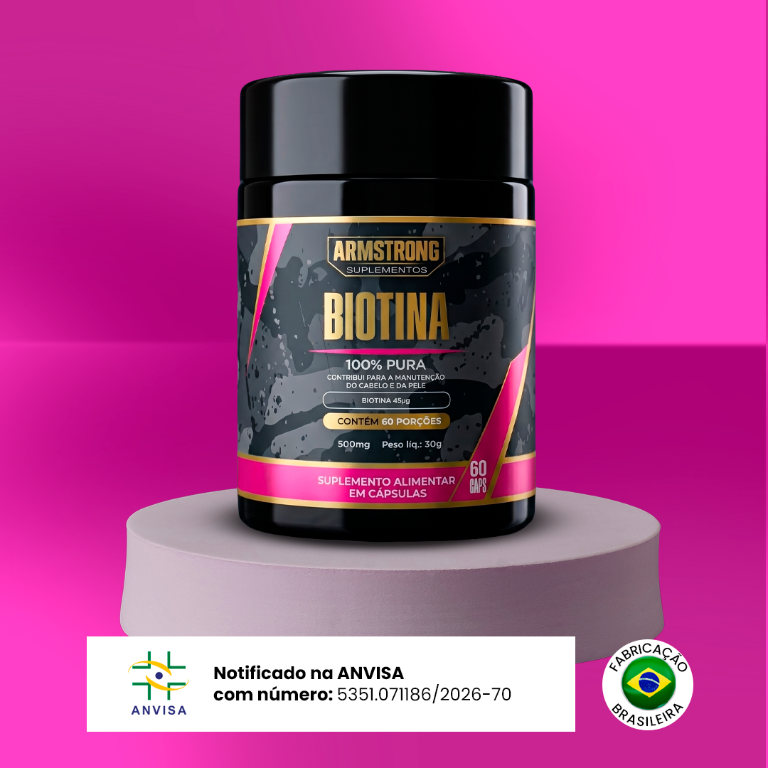 Biotina Armstrong – Armstrong Suplementos (60 Cápsulas)