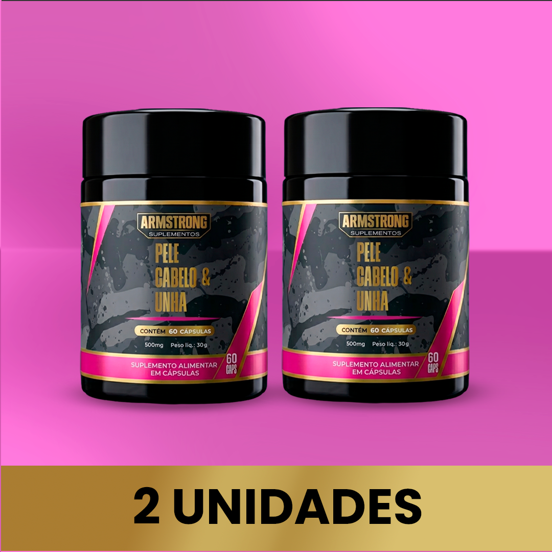 Kit 02 Pele, Cabelo & Unha Armstrong – 30 Cápsulas