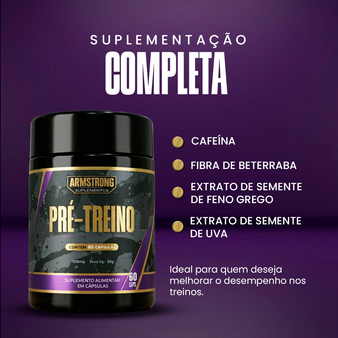 Pré-Treino Armstrong – 60 Cápsulas