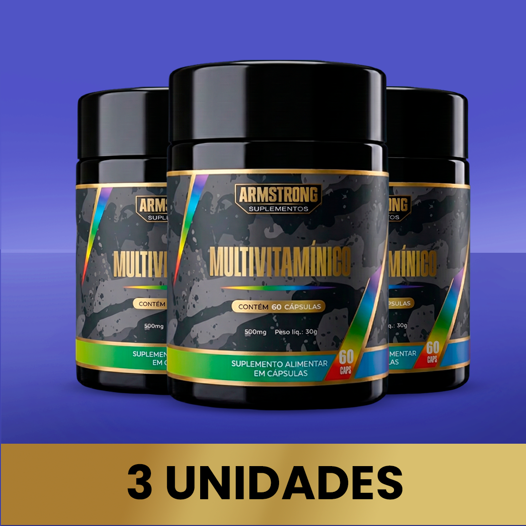 Kit 03 Multivitamínico Completo Armstrong