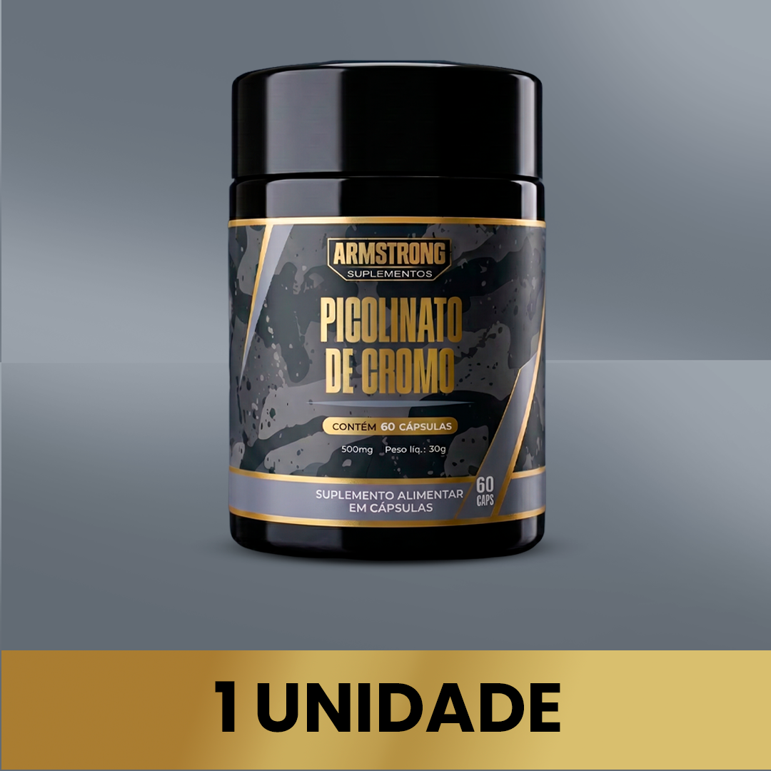 Picolinato de Cromo Armstrong Suplementos – 500mg (60 Cápsulas)